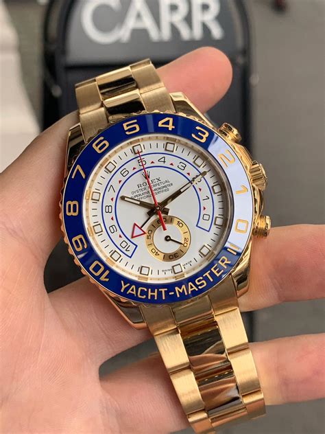 gold rolex yacht master ii|yacht master yellow gold.